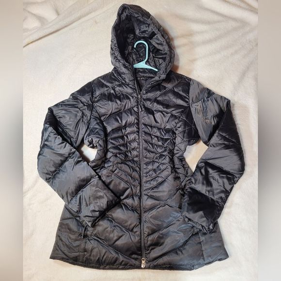 NORTH FACE Women's large Aconcagua Parka II Goose Down Hooded Jacket - Picture 2 of 10